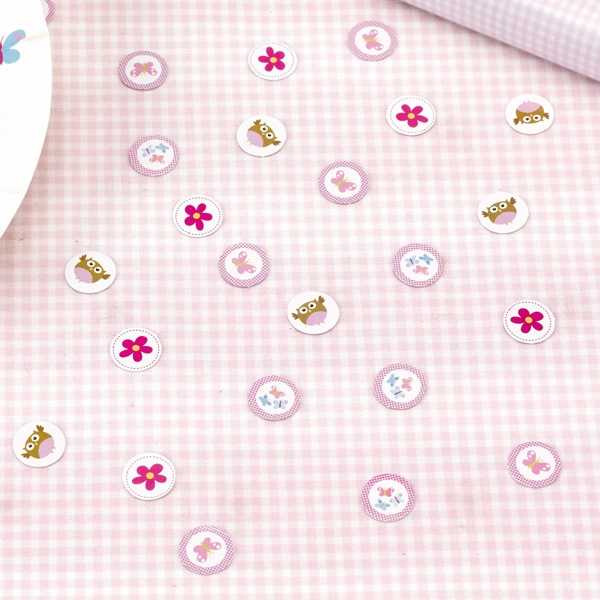 Konfetti Eule Baby Girl Mädchen Babyparty