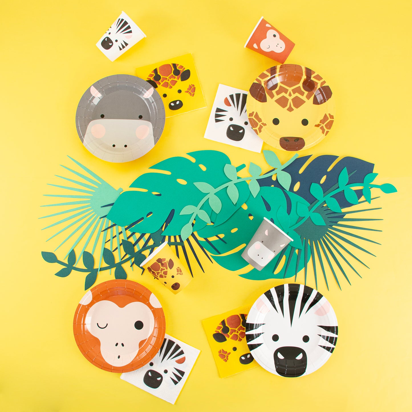 Dschungel Party Kinder Geburtstag Safari Servietten Zebra Giraffe