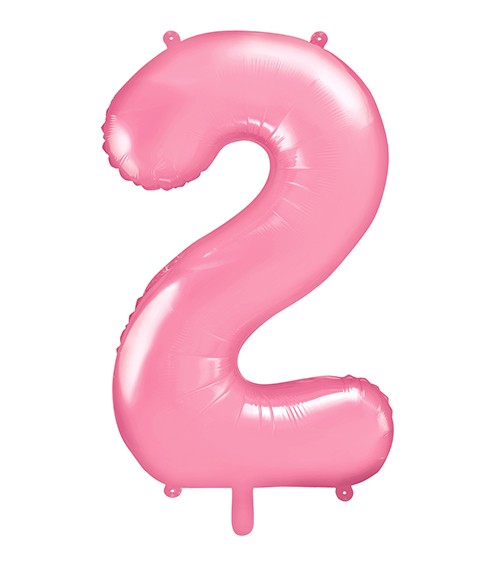Zahlenballon Rosa