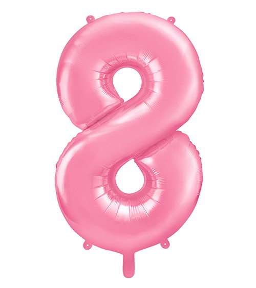 Zahlenballon Rosa