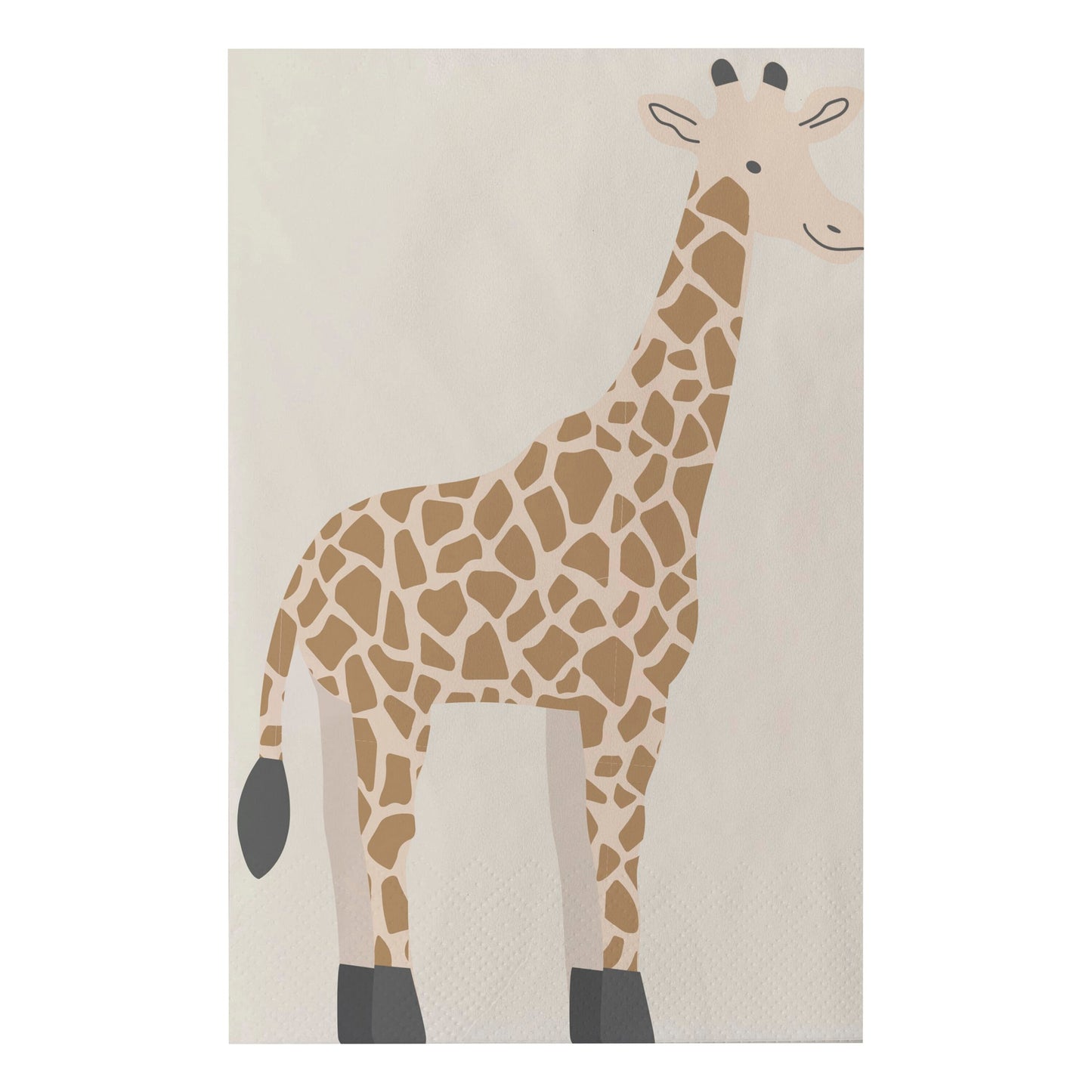 Wilde Tiere Wild Jungle Dschungel Party Kindergeburtstag Servietten Giraffe Beige