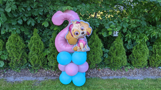 Ballonturm Ballondeko Paw Patrol Girls