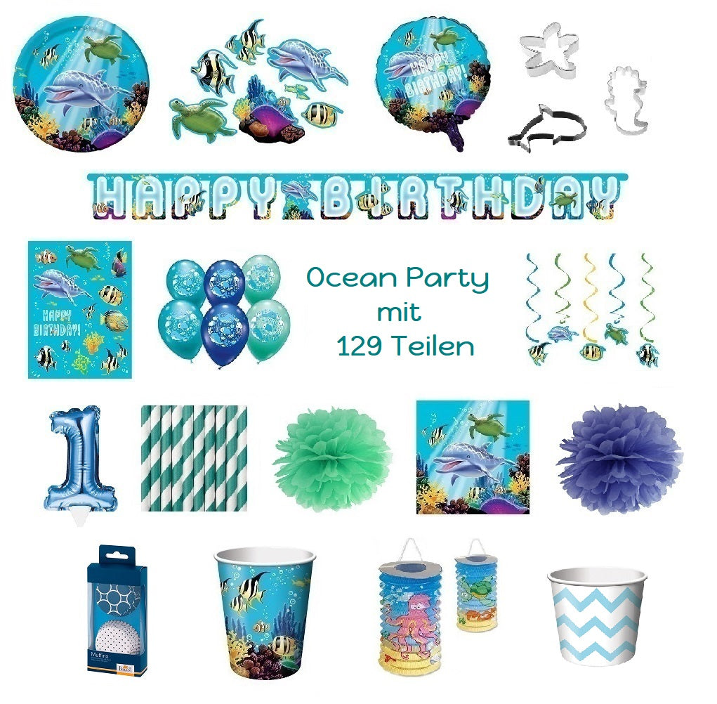 Unterwasser Party Dekoration Meerestiere
