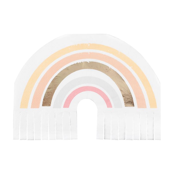 Regenbogen Servietten Boho Gold Kindergeburtstag Party
