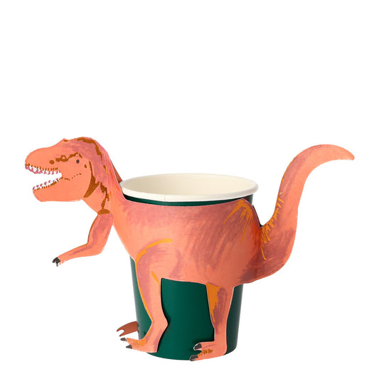 T-Rex Dino Partybecher Pappbecher Meri Meri Dino Party Geburtstag