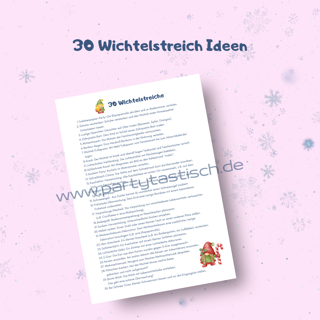Wichtelstreich Ideen