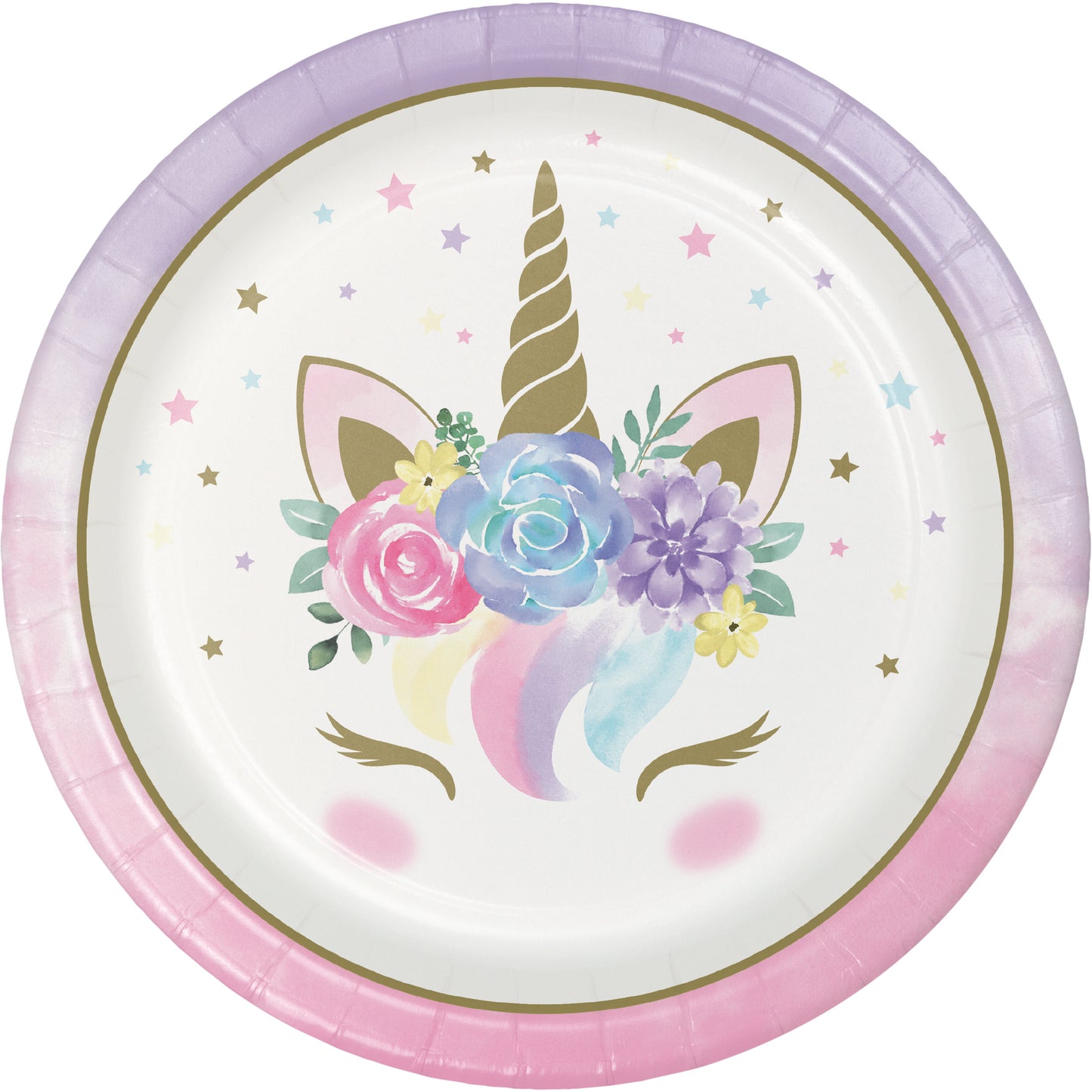 Sweet Unicorn Einhorn Baby Pappteller Partyteller