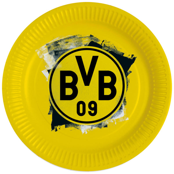 BVB Party Geburtstag Meisterschaft Deko Partyteller Pappteller Borussia Dortmund