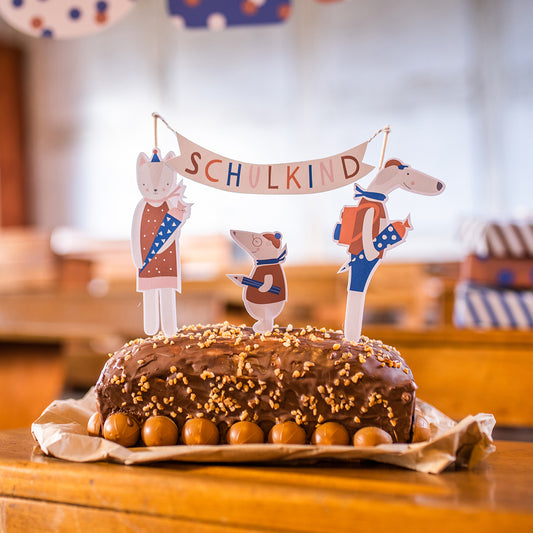 Schulkind Party Paket Hund und Katze