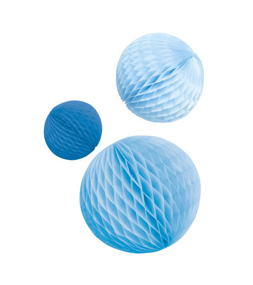 Wabenball Set Blau Hellblau Riethmüller