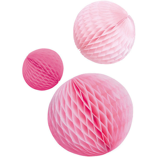 Wabenball Set Rosa Pink Riethmüller