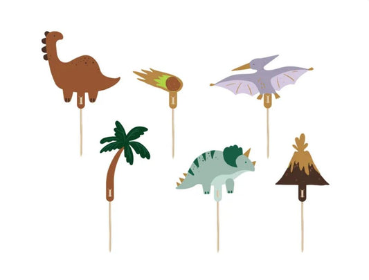Caketopper Dinos Dinosaurier Kuchendeko Tortendeko Kindergeburtstag Party