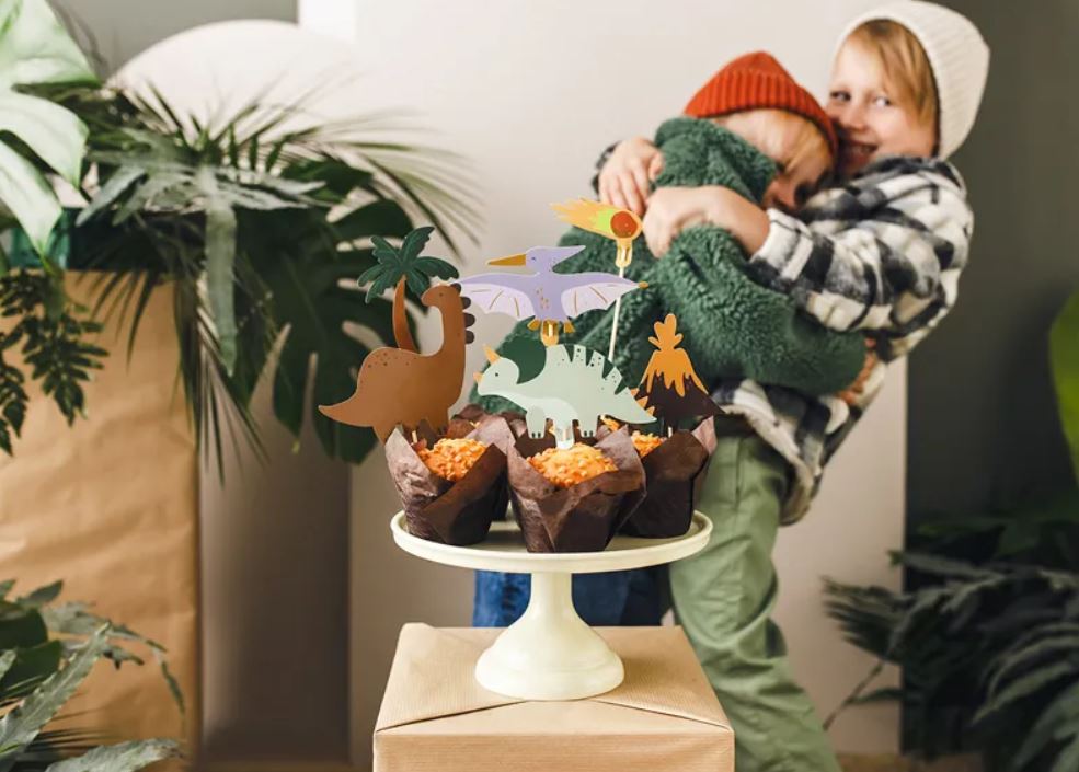 Caketopper Dinos Dinosaurier Kuchendeko Tortendeko Kindergeburtstag Party