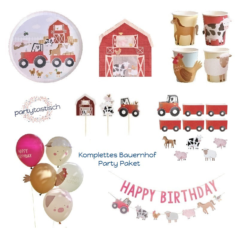 Bauernhof Party Geburtstag Paket Set