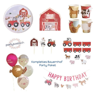 Bauernhof Party Geburtstag Paket Set