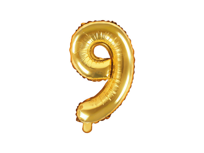 Zahlenballon Gold 86cm