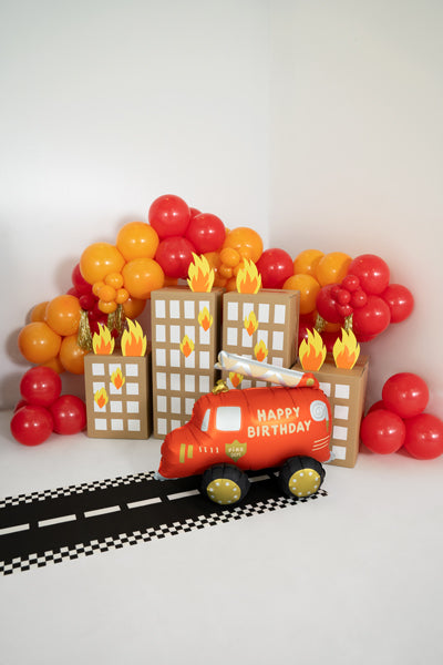 Folienballon Feuerwehr Kindergeburtstag