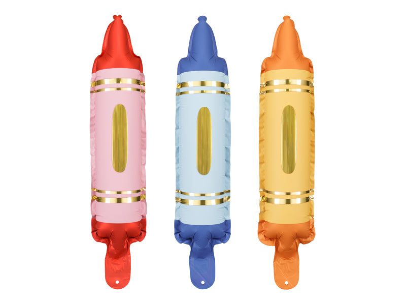 Folienballon Set Einschulung Stift Schulstart Schulbeginn Rosa Blau Gelb