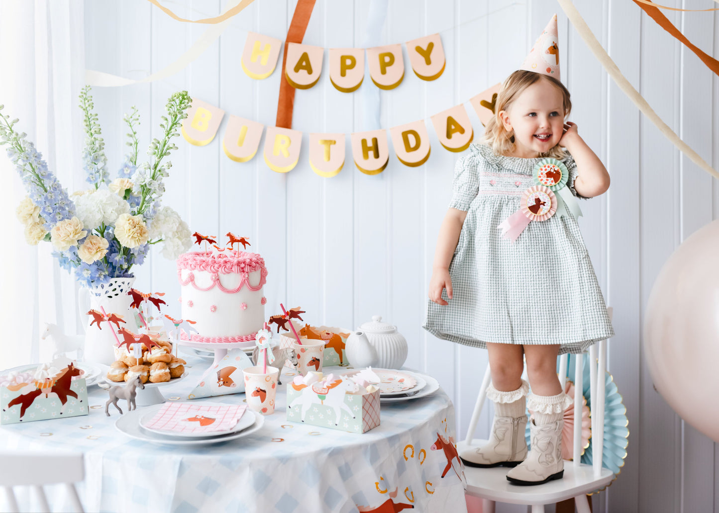 Pferde Geburtstag Dekoration Party Paket Set
