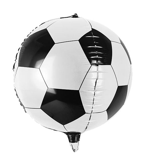 Fußball Party Kindergeburtstag Folienballon Rund Kugel 3D Optik