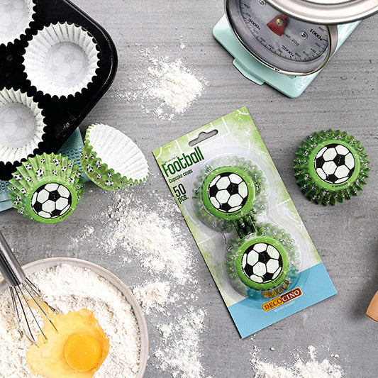 Fußball Muffinförmchen Party Geburtstag Cupcakes Kicker Soccer