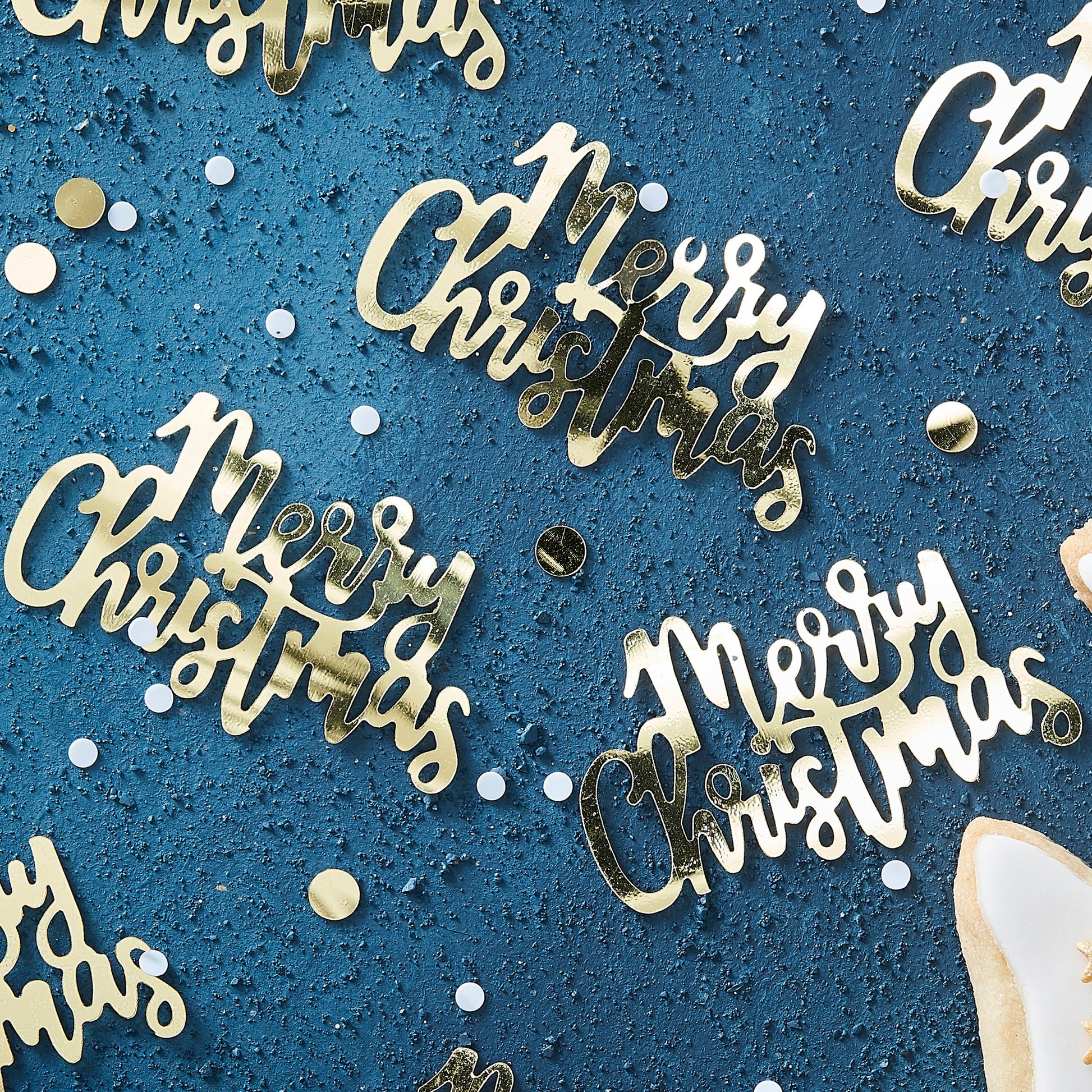 Gold Metallic Konfetti Weihnachten wiederverwendbar Tischdeko