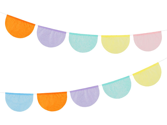 Wimpel Girlande Regenbogen Bunt Papier