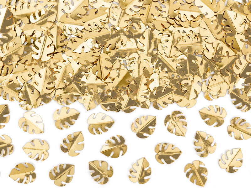 Konfetti Blätter Gold