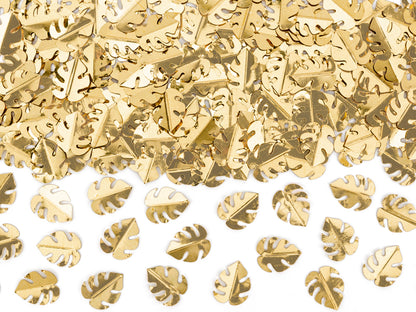 Konfetti Blätter Gold