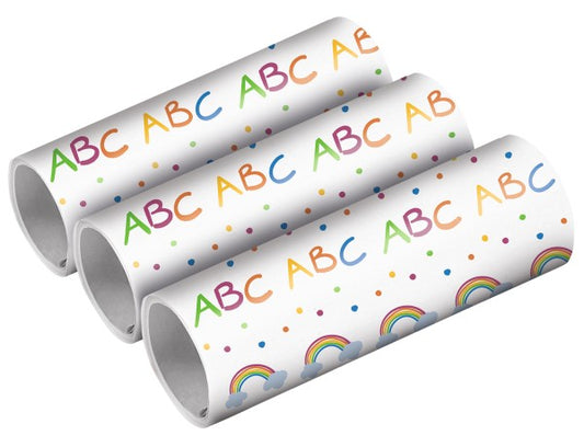 Luftschlangen Dekoration Einschulung Schulstart ABC Regenbogen