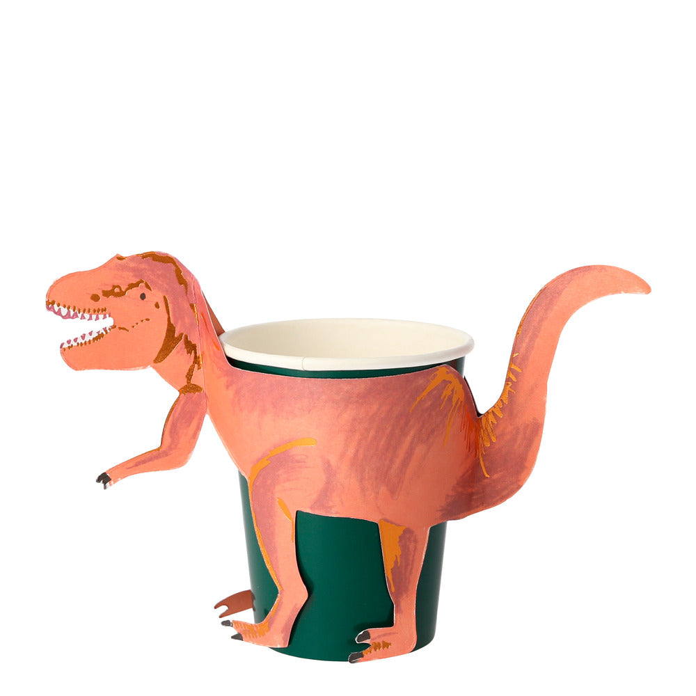 Meri Meri Dinosaurier Party Geburtstag Pappbecher Partybecher T-Rex