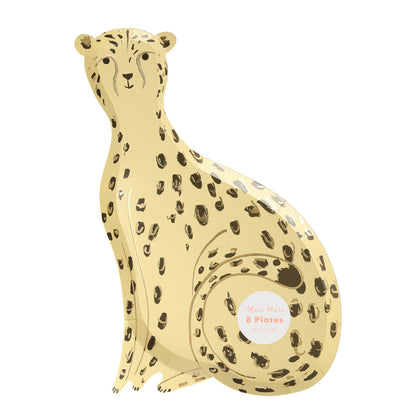 Meri Meri Party Paket Geburtstag Set Safari Zoo Dschungel Pappteller Partyteller Gepard 