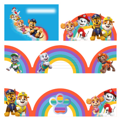 Paw Patrol Einladungskarten Bunt
