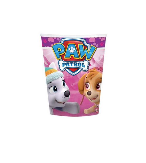 Partybecher Pappbecher Paw Patrol Girls Skye Everest Lila Pink Kindergeburtstag