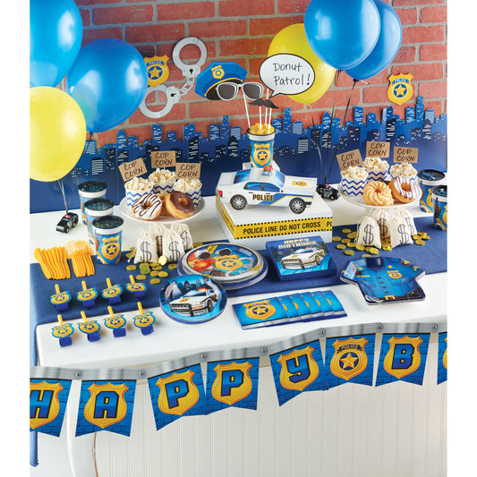 Polizei Party Geburtstag Deko Paket Set