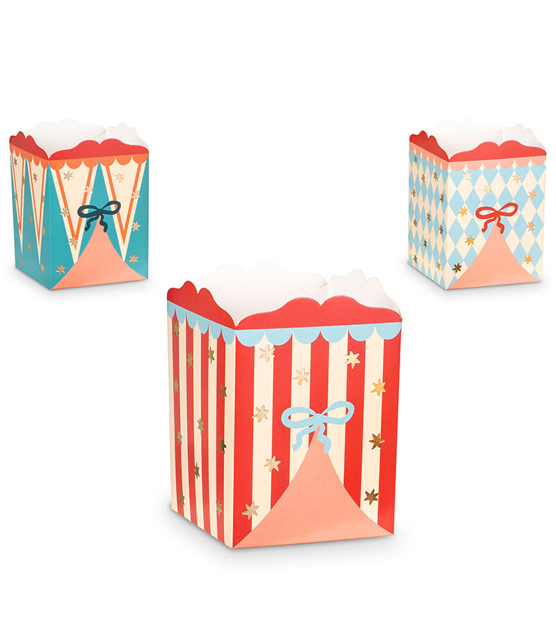 Popcornbox Snackbox Becher Zirkus Party Kindergeburtstag