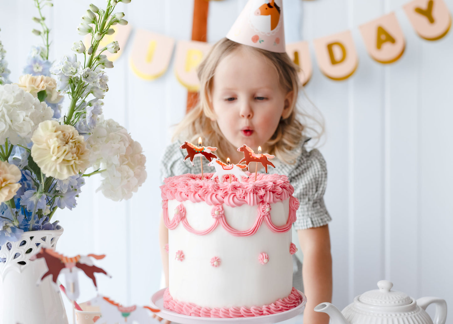 Pferde Geburtstag Dekoration Tortenkerzen Kuchendeko