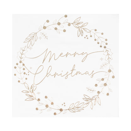 Weihnachten Servietten Gold Weiss Mistelzweig Ginger Ray