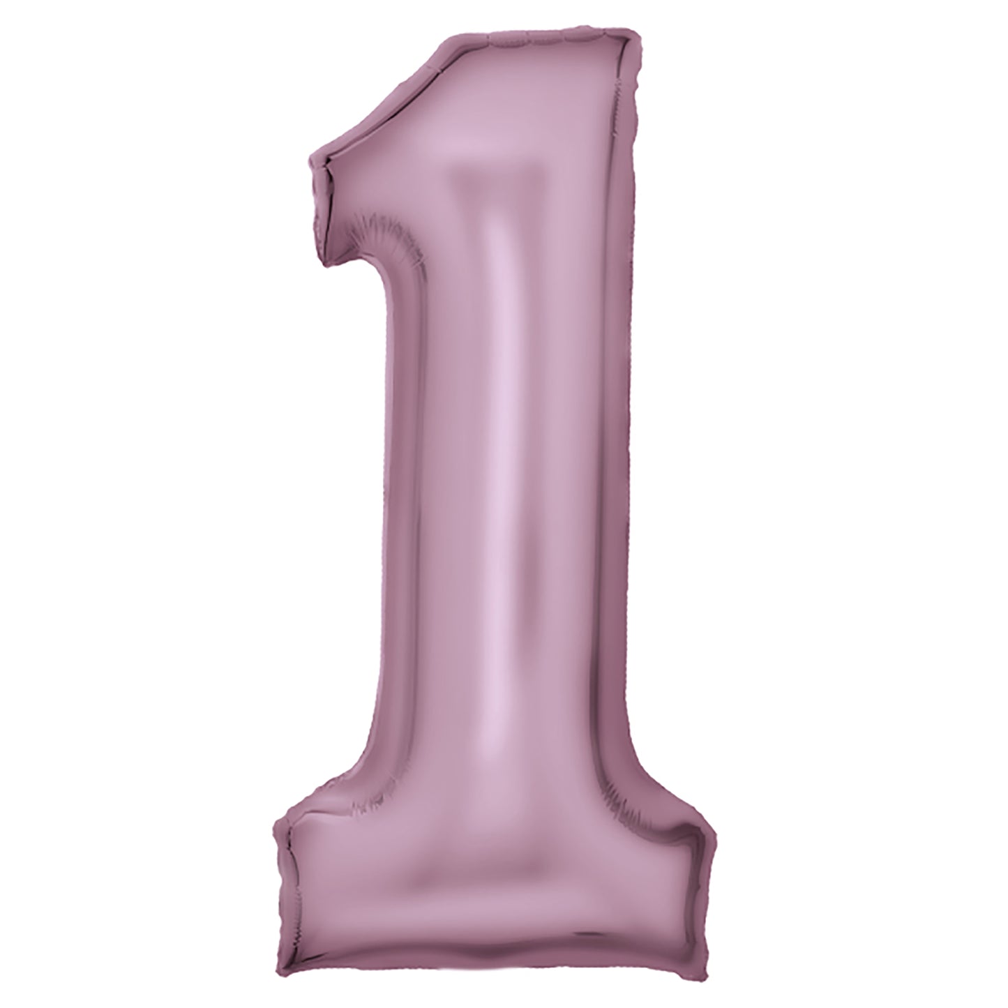 Zahlenballon Silk Lustre Pastell Pink Rosa Seidenmatt