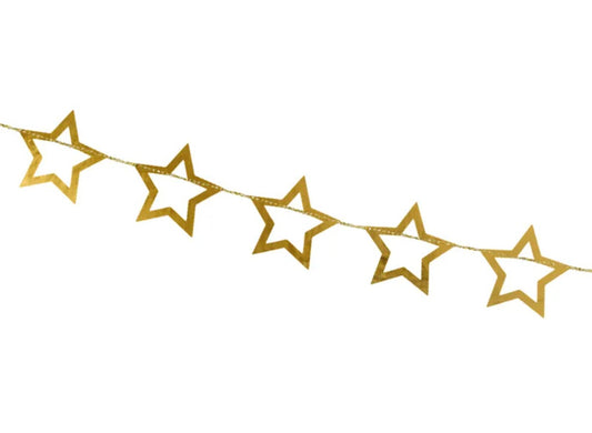 Girlande Stern Gold