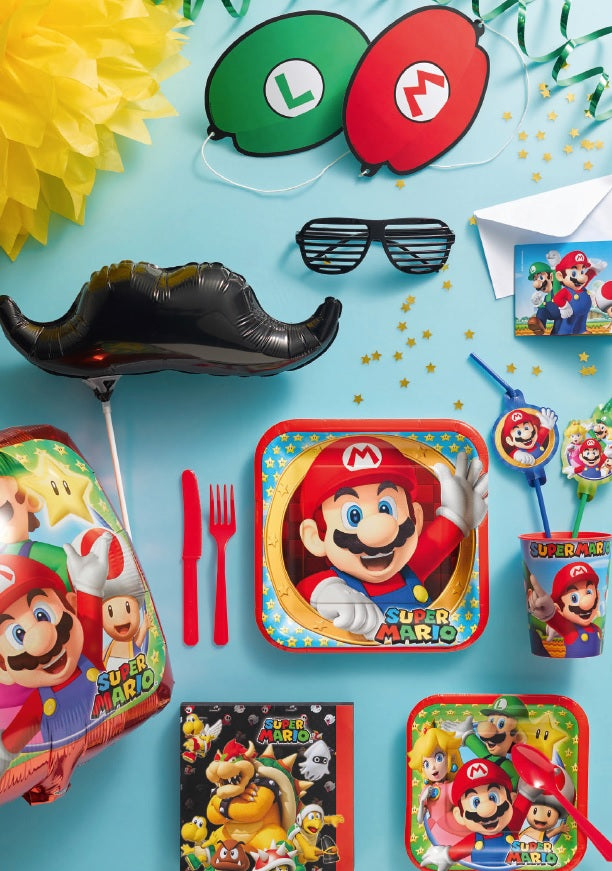 Super Mario Geburtstag Party Deko Paket Set