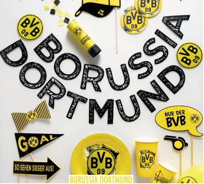 BVB Party Geburtstag Meisterschaft Deko  Party Paket Set Borussia Dortmund