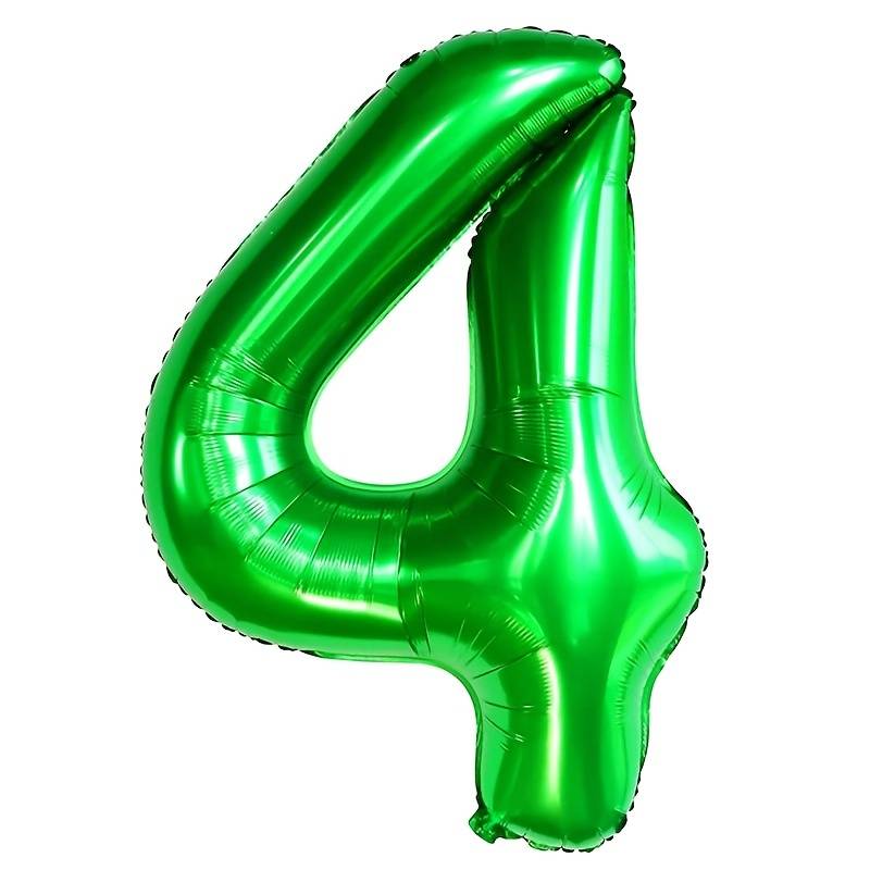 Zahlenballon Grün
