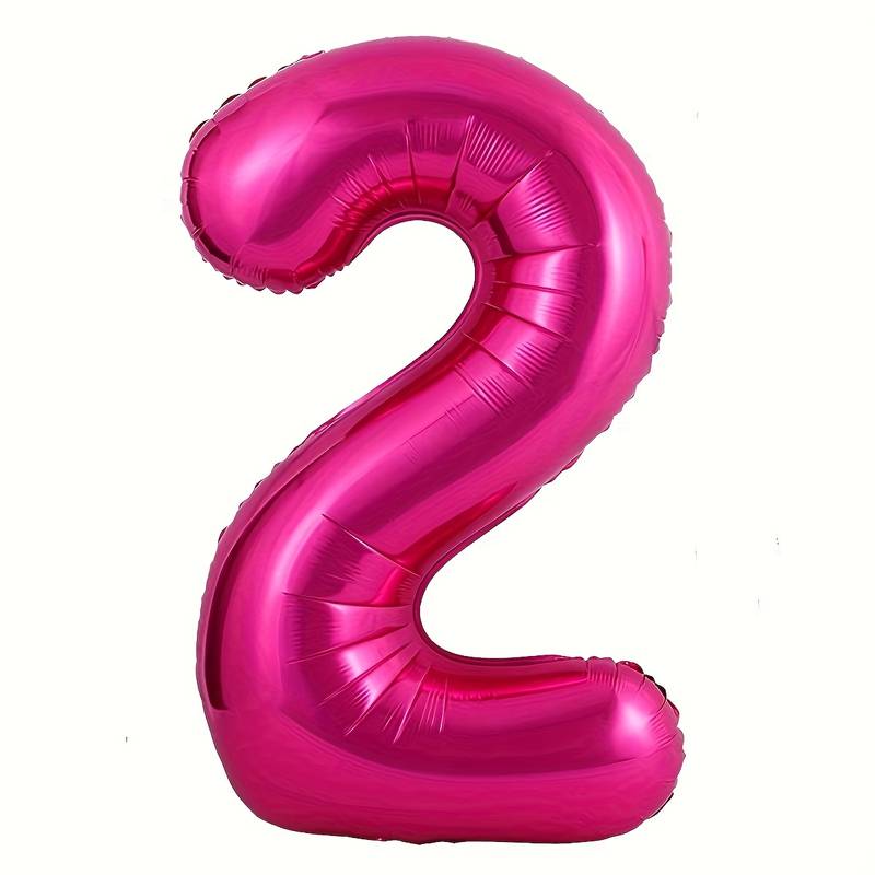 Zahlenballon 86cm Pink 