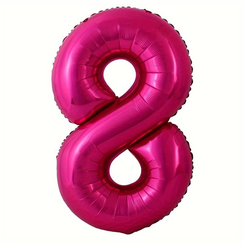 Zahlenballon Pink