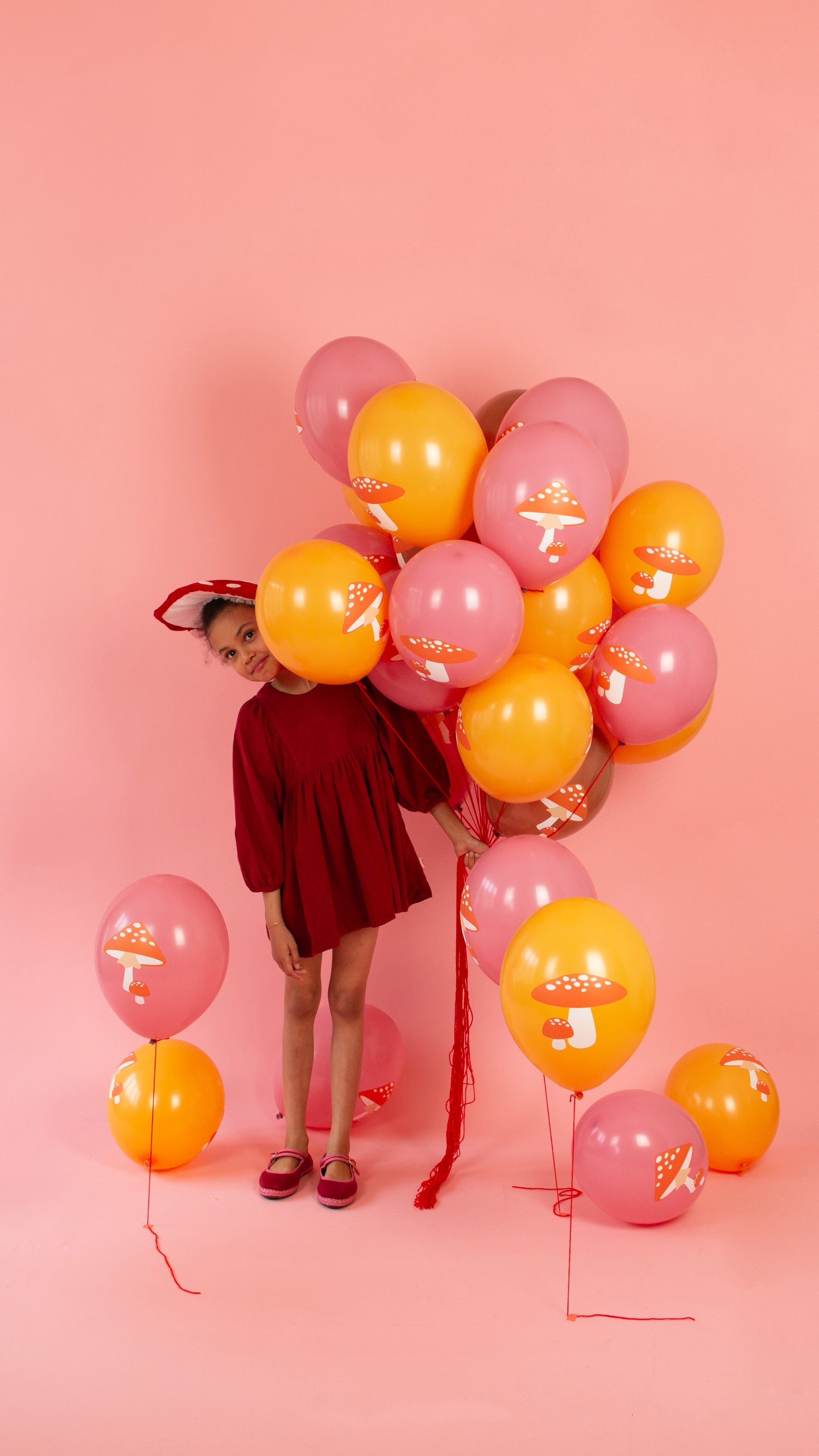 Woodland Ballons Pilze Waldtiere Kindergeburtstag