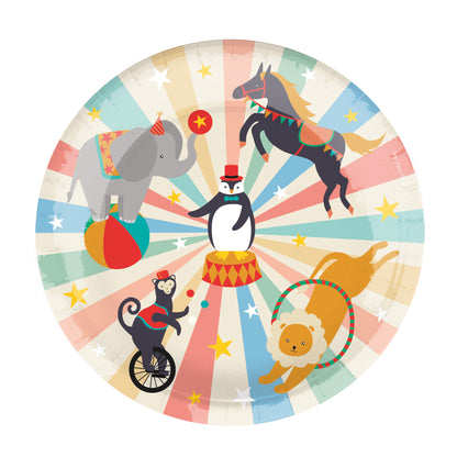 Zirkus Kindergeburtstag Pappteller Partyteller Manege