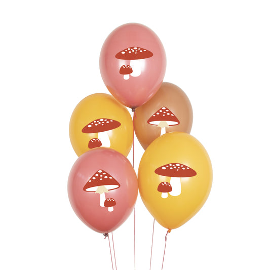 Woodland Ballons Pilze Waldtiere Kindergeburtstag