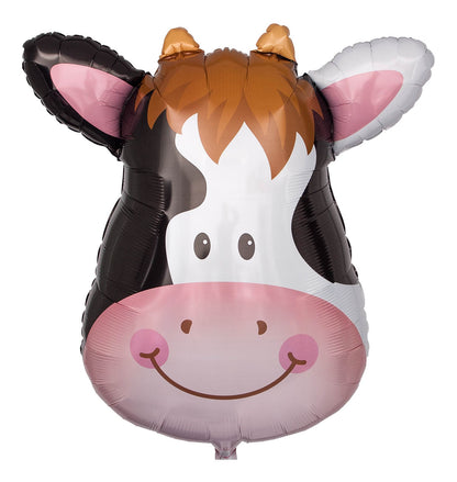 Bauernhof Party Geburtstag Bauernhof Tiere Folienballon Kuh Kuhkopf