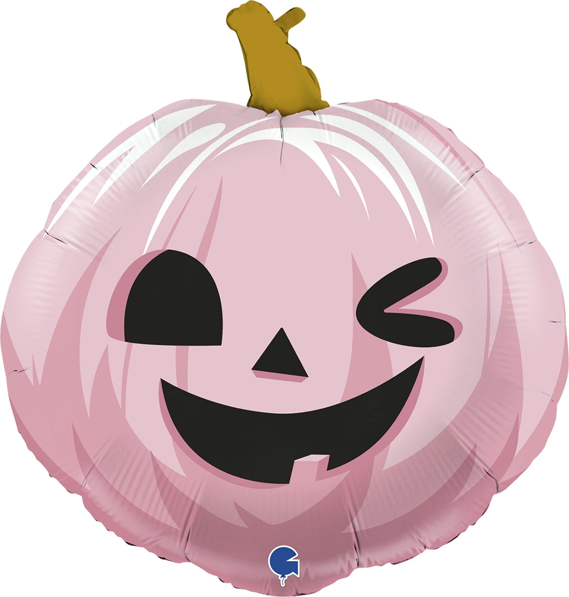 Kürbis Folienballon Rosa Grabo Kürbisgesicht Gesicht Halloween